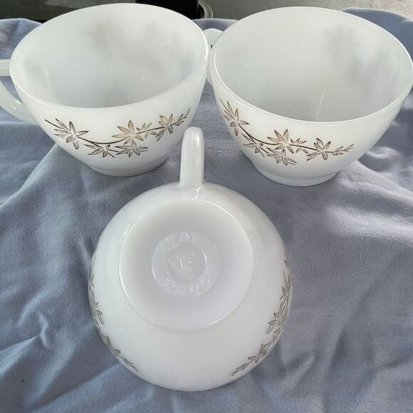 Vintage Federal Glass Golden Glory Tea Service - Picture 9 of 9